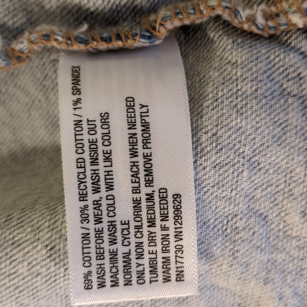 Art Class Blue Denim Vest Girls S 6-7 - Picture 3 of 4